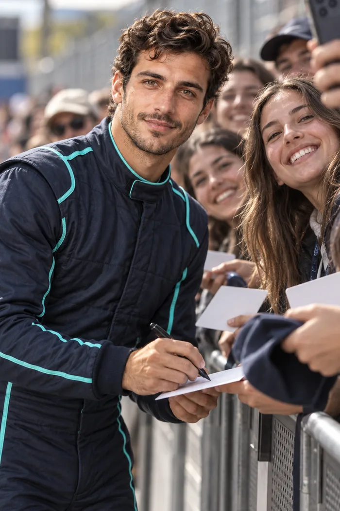 Kai signing autographs for fans