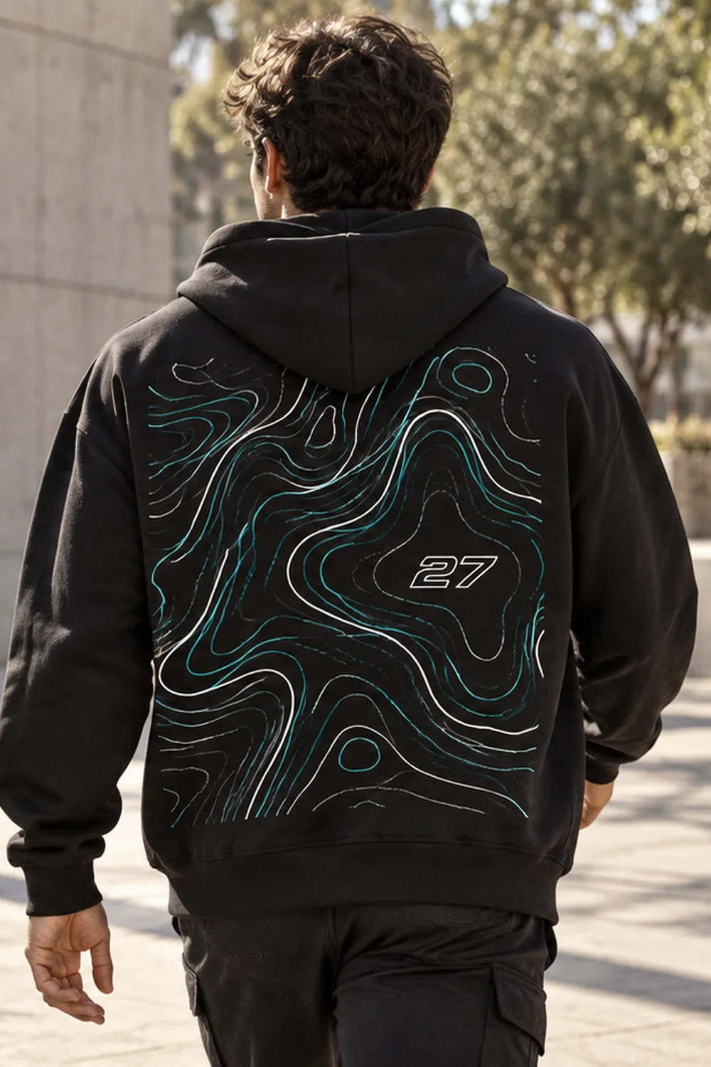 Back print hoodie from the First Podium collection